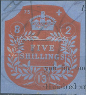 Great Britain-ENGLAND,1913,tax Fee, 5 SHILLINGS - Steuermarken