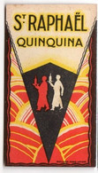 1926 St RAPHAEL QUINQUINA : Carte Calendrier Parfumée "VIOLETTES D'ORIENT" - Vintage (until 1960)