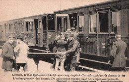 Contich (Schrikkelijk Spoorwegongeluk, 21 Mei 1908) - De Gekwetsten Worden Naar Antwerpen Overgebracht - Kontich