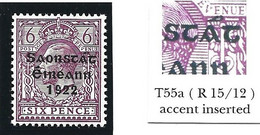 6d Accent Inserted - Very Nice Var. !! - Unused Stamps