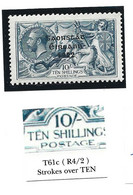 1922-3 Thom Saorstat 10 Shilling  With Variety Strokes Over Ten, Not Often Seen On This Print ! - Unused Stamps