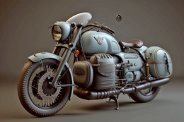 Vue D’artiste. Moto Guzzi Customisée. Edition Limitée - 9b65 - Arte Contemporáneo