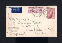 K76-AUSTRALIA-AIRMAIL CENSOR COVER SYDNEY To LONDON (england) 1941.WWII.British - Briefe U. Dokumente