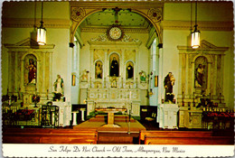 New Mexico Albuquerque Old Town San Felipe De Neri Church Altar - Albuquerque