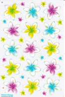 Orchideen Blumen Aufkleber / Orchid Flower Sticker A4 1 Bogen 27 X 18 Cm ST381 - Scrapbooking