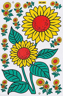 Sonnenblume Blumen Aufkleber / Sunflower Flower Sticker A4 1 Bogen 27 X 18 Cm ST176 - Scrapbooking