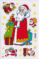 Weihnachten Weihnachtsmann Aufkleber / Santa Claus XMAS Sticker A4 1 Bogen 27 X 18 Cm ST438 - Scrapbooking