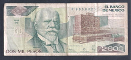 México – Billete Banknote De 2.000 Pesos – Año 1989 - Mexique