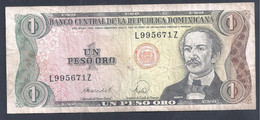 República Dominicana – Billete Banknote De 1 Peso – Año 1988 - Dominicaine