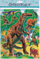 Dinosaurier Dino T-Rex Tiere Aufkleber / Dinosaur Raptor Animal Sticker 1 Blatt 25 X 20 Cm ST471 - Scrapbooking