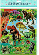 Dinosaurier Dino T-Rex Tiere Aufkleber / Dinosaur Raptor Animal Sticker 1 Blatt 25 X 20 Cm ST519 - Scrapbooking