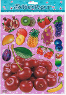 Früchte Obst Aufkleber / Fruits Sticker 1 Blatt 25 X 20 Cm ST420 - Scrapbooking