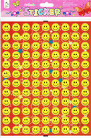 Smiley Smile Lachen Aufkleber / Laugh Face Sticker 1 Blatt 25 X 20 Cm ST534 - Scrapbooking