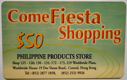 Hongkong $50 Asia Touch International Ltd. Philippine Products Store " - Hongkong