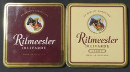 Lote 2 Cajas Vacías De Cigarros Ritmeester - Made In Holland - Schnupftabakdosen (leer)