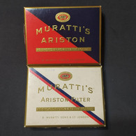 Lote 2 Cajas Vacías De Cigarros Muratti’s Ariston – Origen: Londres - Empty Tobacco Boxes