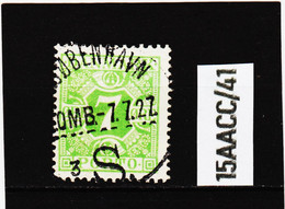 15AACC/41 DÄNEMARK PORTO 1921  Michl  12  Gestempelt SIEHE ABBILDUNG - Portomarken