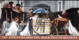 Vatican 2013 Mi# Block 40 Used - 750th Anniversary Of The Miracle Of Bolsena - Used Stamps