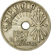 Monnaie, Espagne, 25 Centimos, 1937, Vienna, TTB, Copper-nickel, KM:753 - Zona Repubblicana