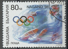 JO Nagano - Bulgarie - Bulgarien - Bulgaria 1997 Y&Tn°3749 - Michel N°4315 (o) - 80l Ski Alpin - Invierno 1998: Nagano