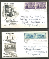 2 Lettres De 1952 ( Etats-Unis ) - Central America