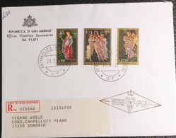 SAN MARINO 1972 RACCOMANDATA FDC ALLEGORIA DI PRIMAVERA - Used Stamps