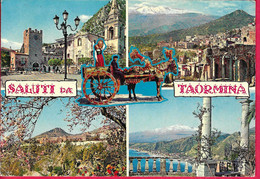 SALUTI DA TAORMINA - VIAGGIATA  1976 - Saluti Da.../ Gruss Aus...