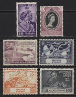 Penang (07) 7 Early Commemoratives. Unused. Hinged. - Penang