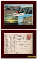 1967 Norway Norge Multiview Postcard Nordkapp Mailed To England 2scans - Storia Postale