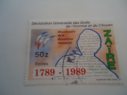 ZAIRE  USED  STAMPS ANNIVERSARIES   MAPS WITH  POSTMARK - Sonstige & Ohne Zuordnung