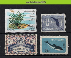 Nbu207 FAUNA ZEEZOOGDIER DOLFIJN ** SMALL ASSORTMENT ** DOLPHIN MAMMAL DELPHINE DAUPHIN MARINE LIFE ONG/MH - Dauphins