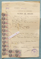 ● Fiscaux Taxes Communales TC5 X15 Côte 60€ Décès Mme Compain - Sainte Solange - Cher Bourges - Brisset - Francmont 1949 - Lettres & Documents