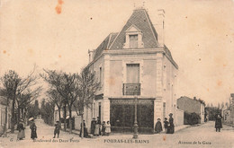 France - Fouras Les Bains - Boulevard Des Deux Ports - Avenue De La Gare - Animé - Pharmacie - Carte Postale Ancienne - Fouras-les-Bains