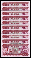 Mozambique Lot Bundle 10 Banknotes 1000 Meticais 1983 Pick 132a SC UNC - Moçambique