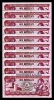 Mozambique Lot Bundle 10 Banknotes 1000 Meticais 1983 Pick 132a SC UNC - Mozambique