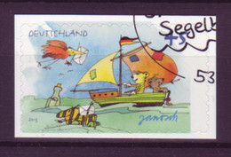 Bund 2995 SB Folienblatt Janosch Zeichnungen Segelboot 45 Cent Gestempelt - Other & Unclassified