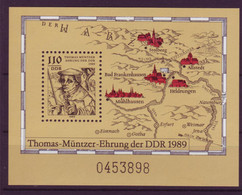 DDR Block 97 500. Geburtstag Von Thomas Müntzer 110 Pf Postfrisch - Autres & Non Classés