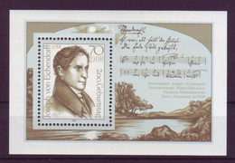 DDR Block 92 200. Geburtstag Von Jodeph Freiherr V. Eichengorff 70 Pf Postfrisch - Autres & Non Classés