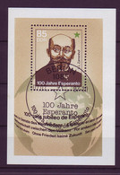 DDR Block 87 100 Jahre Esperanto 85 Pf Mit Ersttagsstempel Berlin - Andere & Zonder Classificatie