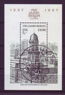 DDR Block 84 750 Jahre Berlin 1 M Mit Ersttagsstempel Berlin - Autres & Non Classés