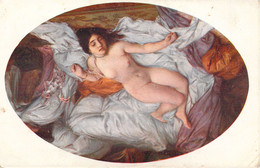 ARTS - PEINTURE - LA RAFALE - Paul QUINSAC - Femme Nue Sur Le Lit - Carte Poste Ancienne - Paintings