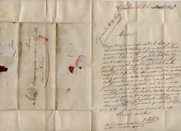 TB 4001 - 1847 - LAC - Lettre De Mr BLEE à CHALON SUR SAONE Pour Me COMMERSON Notaire à CHAROLLES - 1801-1848: Voorlopers XIX