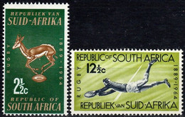 1964 Sud Africa, 75° Anniversario Rugby National , Serie Completa Nuova (**) - Unused Stamps