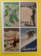 18702 - Suisse Ski ( Reproduction D'affiche) 75 Ans Ass, Suisse De Ski 1979 - Sports D'hiver