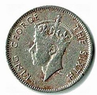 ILE MAURICE / GEORGES VI /  1/4 De RUPEE / 1950 - Maurice