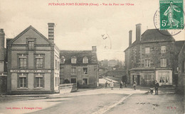 Putanges Pont écrépin * Vue Du Pont Sur L'orne * Café Vins Vve HUET * Hôtel ROZEL * Enfants Villageois - Putanges