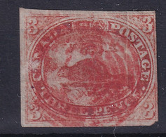CANADA 1851 - Canceled - Sc# 2 - 3d - Defect On Left Edge! - Used Stamps