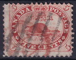 CANADA 1859 - Canceled - Sc# 15 - 5c - Used Stamps