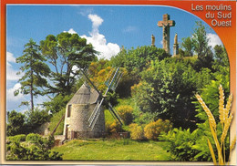 MOULIN A VENT + Carte Postale Neuve : Moulin De SALETTE Et Calvaire - LAUTREC + Les Authentiques Et Les Imaginaires - Lautrec