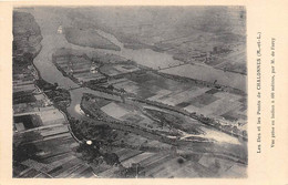 Chalonnes Sur Loire        49       Les Iles Et Les Ponts. Vue Prise En Ballon à 600 M  Par M.De Farcy      (voir Scan) - Chalonnes Sur Loire